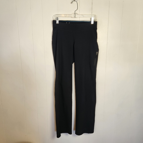 Columbia Black Straight Leg Pants Stretch Pull On Womens Size Small Hiking Upf50 - Picture 3 of 11